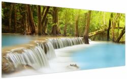 Mivali Tablou cu cascada Huai Mae Kamin în pădure, dintr-o bucată 200x100 cm (V020933V200100)