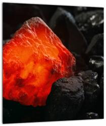 Mivali Tablou pe sticlă - Mineral strălucitor, dintr-o bucată 30x30 cm pe sticlă (V022354V3030GD)