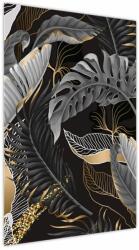 Mivali Tablou - Frunze tropicale, Galben - auriu, dintr-o bucată 60x90 cm (V023603V6090)