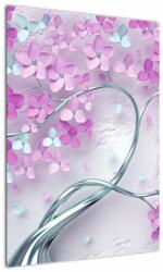 Mivali Tablouri cu flori pe trunchi argintiu - abstract, dintr-o bucată 50x70 cm (V021303V5070)