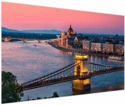 Mivali Tablou - Panorama orașului Budapesta, Ungaria, dintr-o bucată 150x100 cm (V023302V150100)