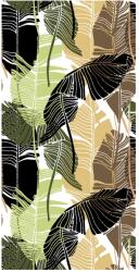 Mivali Tapet - Frunze tropicale, tonuri pământii (T110206)
