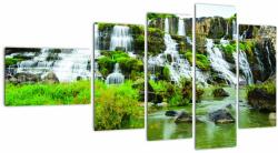 Mivali Tablou - cascade cu plante, din cinci bucăți 110x60 cm (V020617V11060)