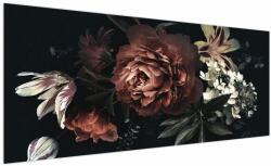 Mivali Tablou - Flori întunecate, dintr-o bucată 250x125 cm (V023066V250125)