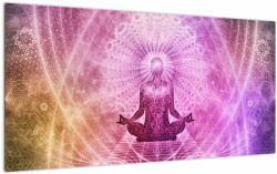 Mivali Tablou pe sticlă - Aura de meditație, dintr-o bucată 100x50 cm pe sticlă (V022752V10050GD)