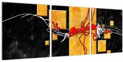 Mivali Tablou abstract - Dansatoare, din trei bucăți 90x30 cm (V022076V9030)