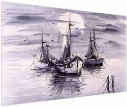 Mivali Tablou - Port marin, pictură în ulei, dintr-o bucată 150x100 cm (V023195V150100)