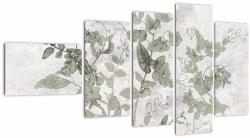 Mivali Tablou - Plante in ipsos, din cinci bucăți 110x60 cm (V022860V11060)