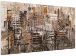 Mivali Tablou - Abstract, nuanțe maro, dintr-o bucată 120x70 cm (V023011V12070)