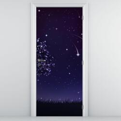 Mivali Fototapet pentru ușă - Noapte surprinsă prin ilustrație (D021953D95205)