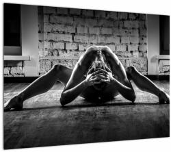 Mivali Tablou pe sticlă - Nud artistic al unei femei, dintr-o bucată 70x50 cm pe sticlă (V023495V7050GD)