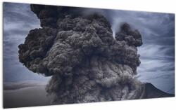 Mivali Tablou pe sticlă - Erupție vulcanică, dintr-o bucată 100x50 cm pe sticlă (V021319V10050GD)