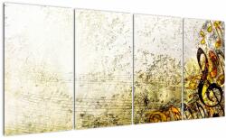 Mivali Tablou - Puterea muzicii, din patru bucăți 160x80 cm (V023046V16080)