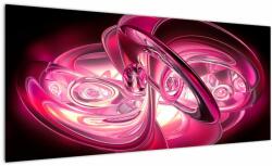 Mivali Tabloul cu fractali roz, dintr-o bucată 100x40 cm (V020065V10040)
