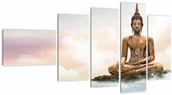 Mivali Tablou - Buddha care supraveghează pământul, din cinci bucăți 110x60 cm (V023299V11060)