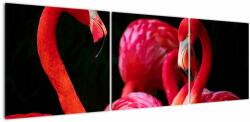 Mivali Tablou cu flamengo roșii, din trei bucăți 150x50 cm (V021117V15050)