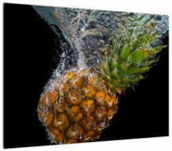 Mivali Tablou pe sticlă cu anans în apă, dintr-o bucată 70x50 cm pe sticlă (V020626V7050GD)