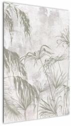 Mivali Tablou - Plante tropicale pe perete gri, dintr-o bucată 60x90 cm (V022878V6090)