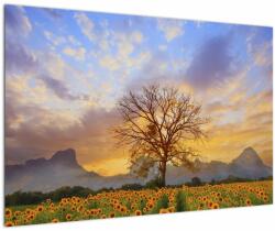 Mivali Tablou - Peisaj cu floarea soarelui, dintr-o bucată 90x60 cm (V022516V9060)