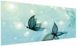 Mivali Tablou - Fluturi albaștri, dintr-o bucată 250x125 cm (V023688V250125)