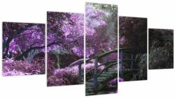 Mivali Tablou - Grădină mistică (cu ceas), din cinci bucăți 150x80 cm cu ceas (V021630V15080C)