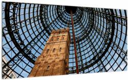 Mivali Tablou pe sticlă turnul din Melbourne, dintr-o bucată 100x50 cm pe sticlă (V021525V10050GD)