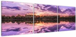 Mivali Tablou cu cerul violet, din trei bucăți 150x50 cm (V020537V15050)