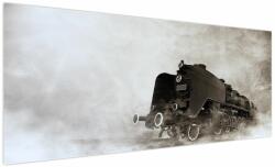Mivali Tablou - Tren în ceață, dintr-o bucată 250x125 cm (V021961V250125)