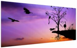 Mivali Tablou - Siluetele animalelor, dintr-o bucată 200x100 cm (V023242V200100)