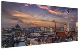 Mivali Tablou - Apus de soare în Berlin, dintr-o bucată 120x50 cm (V022965V12050)