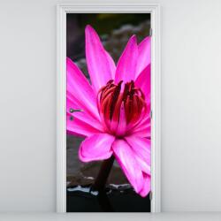 Mivali Fototapet pentru ușă - Floare roz (D020636D95205)