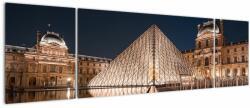 Mivali Tablou - Louvre noaptea, din trei bucăți 170x50 cm (V021689V17050)