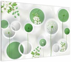 Mivali Tablou - Flori în cercuri, dintr-o bucată 100x70 cm (V022919V10070)