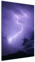 Mivali Tablou - cerul violet cu fulger, dintr-o bucată 60x90 cm (V020062V6090)