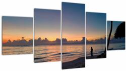 Mivali Tablou femeii pe plajă, din cinci bucăți 150x80 cm (V020204V150805PCS)