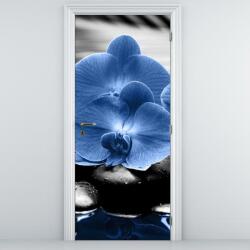 Mivali Fototapeta pentru ușă - flori albastre (D015465D95205)