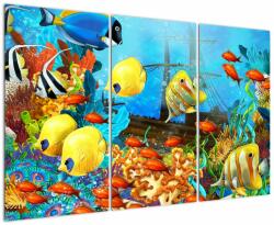 Mivali Tablou - Recif de corali colorat, din trei bucăți 120x80 cm (V023395V120803PCS)