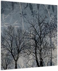 Mivali Tablou - Siluetă copac și frunze, dintr-o bucată 50x50 cm (V024057V5050)