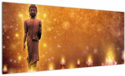 Mivali Tablou - Buddha în sclipici auriu, dintr-o bucată 100x40 cm (V022814V10040)