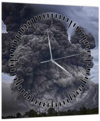 Mivali Tablou - Erupție vulcanică (cu ceas), dintr-o bucată 30x30 cm cu ceas (V021319V3030C)