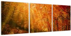 Mivali Tablou cu pădurea în toamnă, din trei bucăți 90x30 cm (V021203V9030)