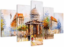Mivali Tablou - Monument de oraș pictat, din cinci bucăți 150x105 cm (V021996V150105)
