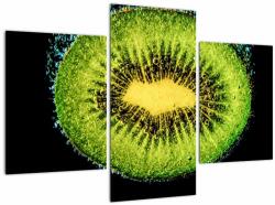 Mivali Tablou - detailu cu kiwi în apă, din trei bucăți 90x60 cm (V020529V90603PCS)
