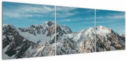 Mivali Tablou cu vârfuri înzăpeziți, Fiordland, din trei bucăți 150x50 cm (V021537V15050)