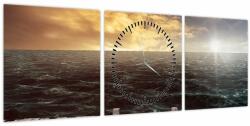 Mivali Tablou cu marea (cu ceas), din trei bucăți 90x30 cm cu ceas (V020955V9030C)