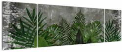 Mivali Tablou - Zid de beton cu plante, din trei bucăți 170x50 cm (V022812V17050)