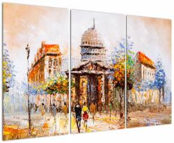 Mivali Tablou - Monument de oraș pictat, din trei bucăți 120x80 cm (V021996V120803PCS)