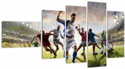 Mivali Tablou - Fotbal, din cinci bucăți 110x60 cm (V023182V11060)