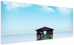 Mivali Tablou cu casă pe mare, dintr-o bucată 250x125 cm (V021155V250125)
