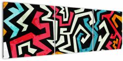 Mivali Tablouabstracție grafică, din trei bucăți 150x50 cm (V022244V15050)